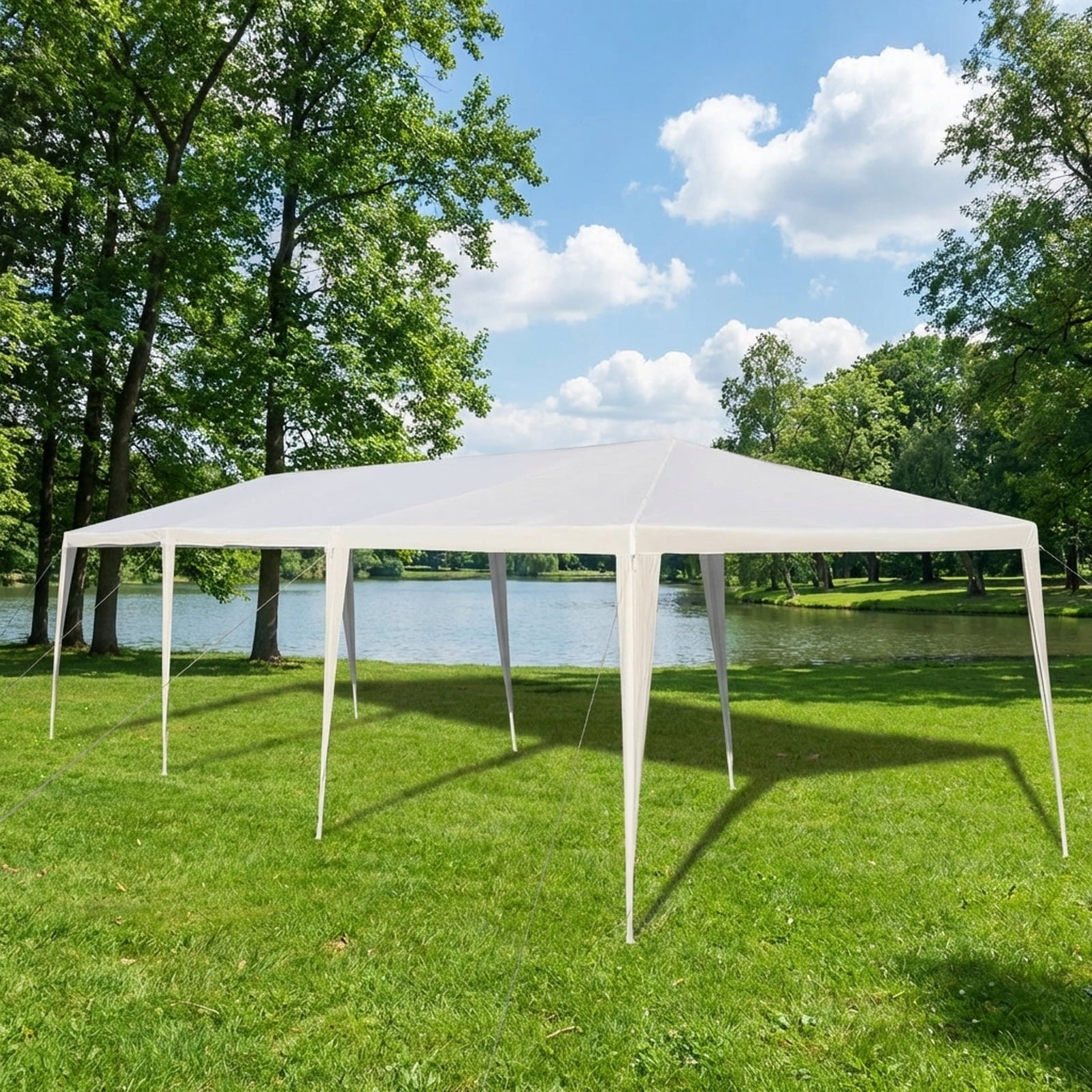 Biotree 10 x 30 Feet Gazebo Canopy Tent with Connection Stakes and Wind Ropes Party Wedding Event Camping