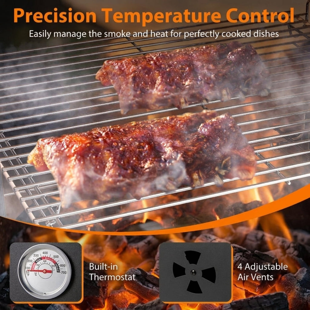 Biotree Vertical 2 for Outdoor Backyard Camping Patio BBQ, Black