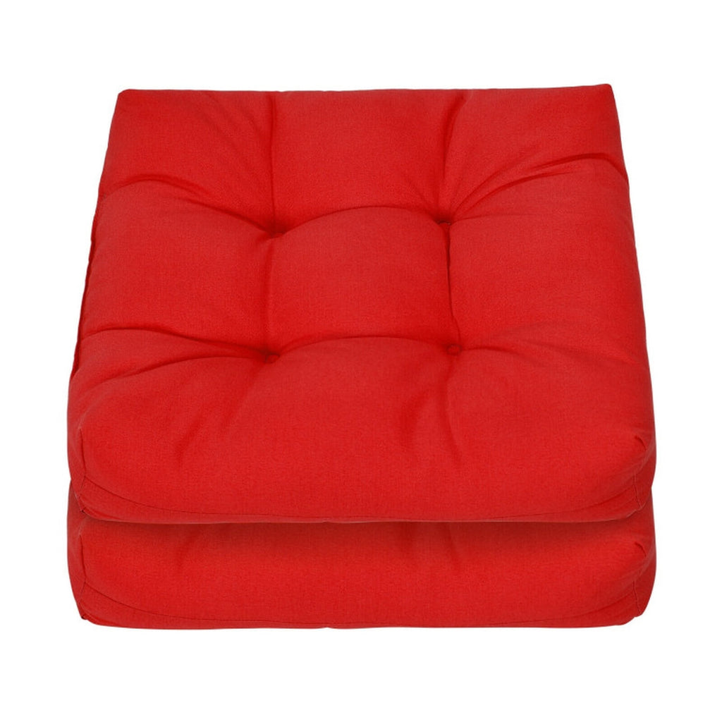 Biotree 21 Inch X 21 Inch Patio Chair Seat Cushion Pads for Indoor and Outdoor Comfortable Patio Chair Cushion PadRed