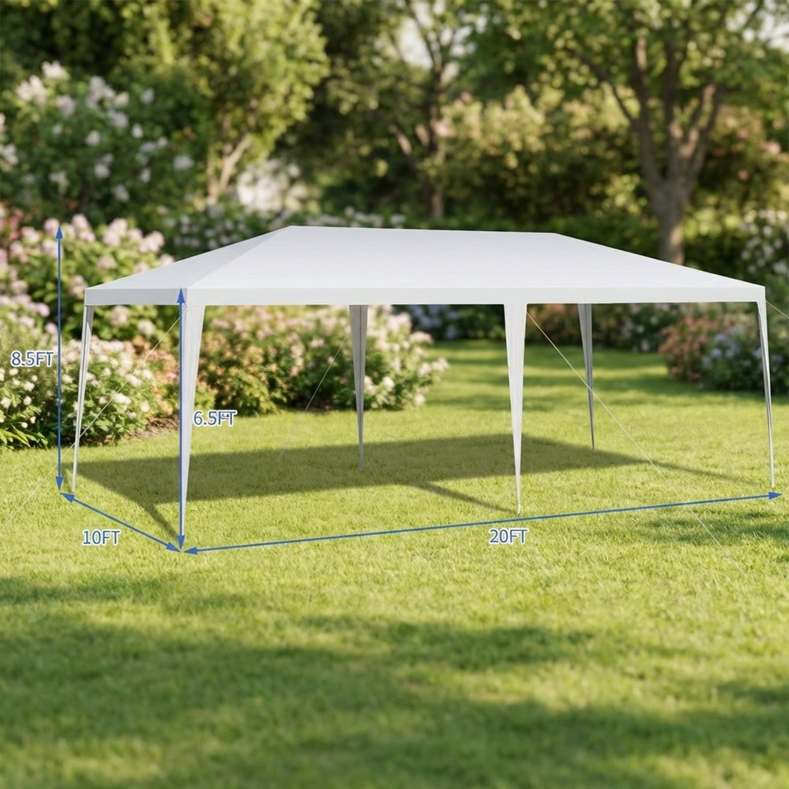 Biotree 10 x 20 Feet Waterproof Canopy Tent with Tent Peg and Wind Rope Party Wedding Event Camping Outdoor