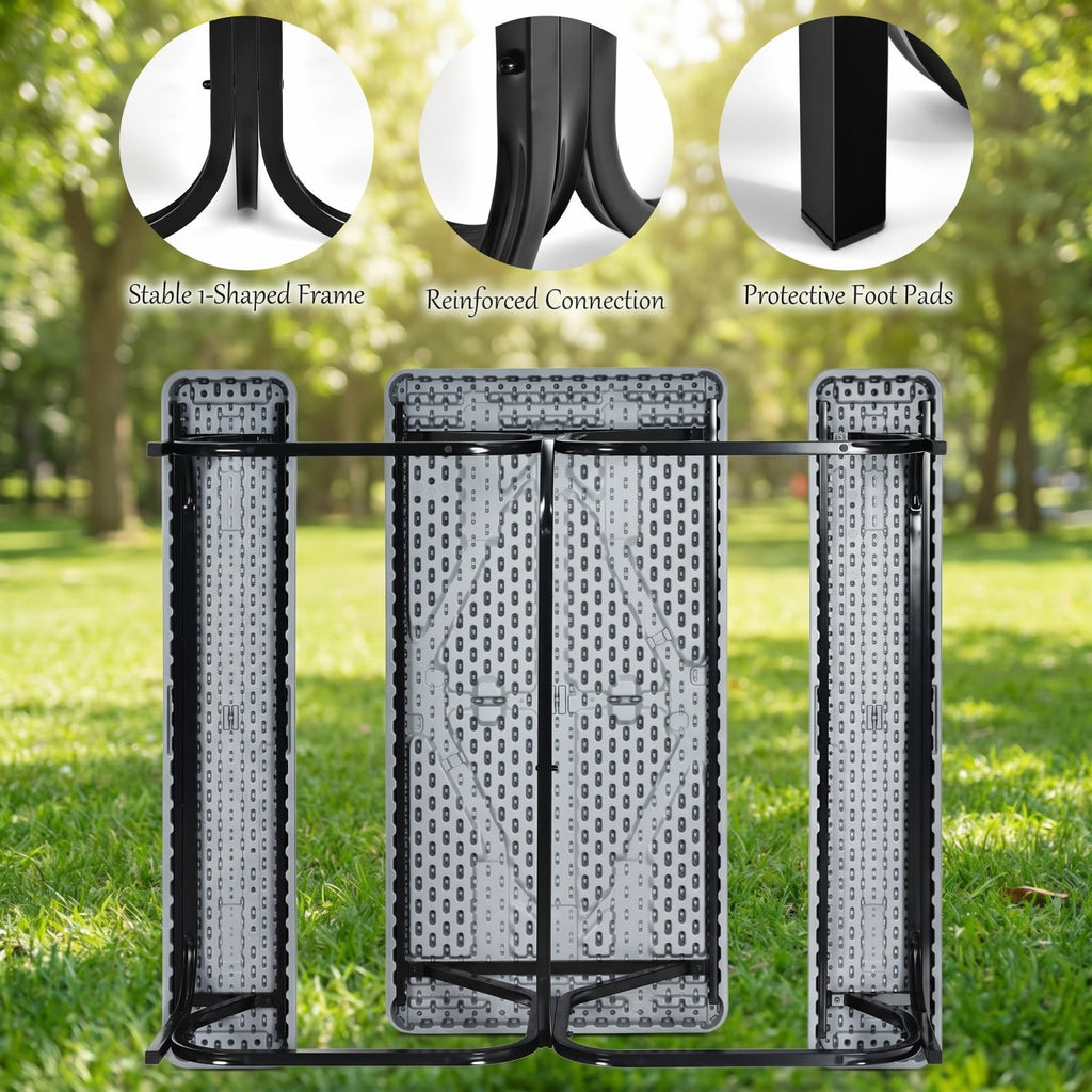 Biotree Picnic Table Bench Set for Outdoor Camping, Gray