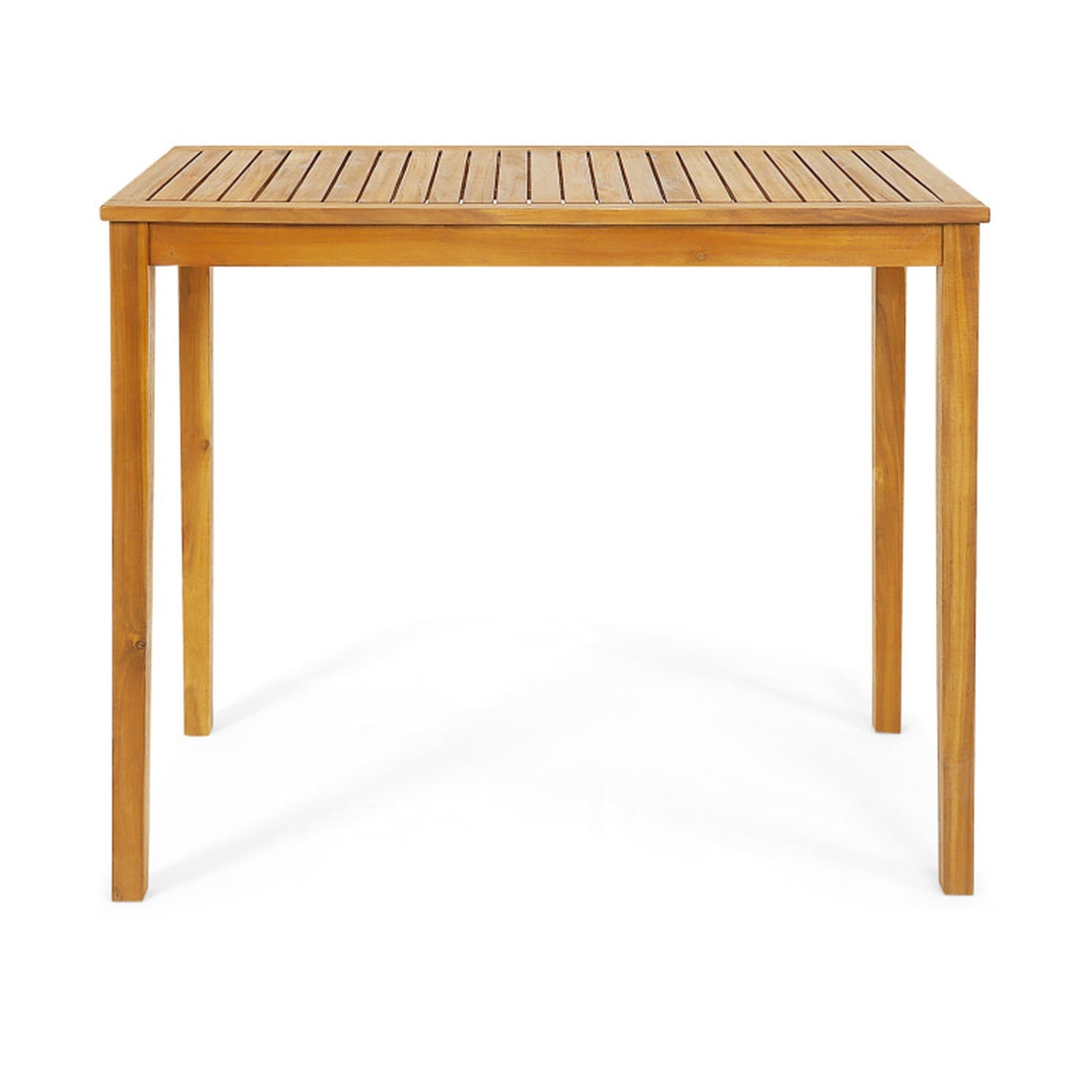 Biotree Rectangular Indoor and Outdoor Bar Height Table for Garden, Teak