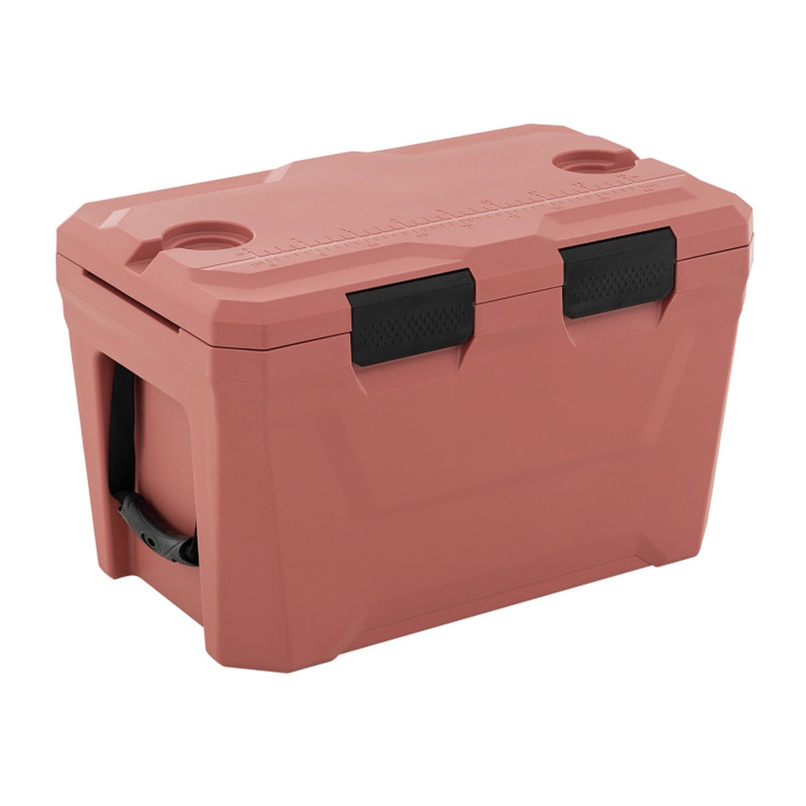 Biotree Insulated Portable Cooler Hard Shell Ice Chest with 2 Cup Holders Bottle Opener and Drain Plug, 37 Qt, Pink