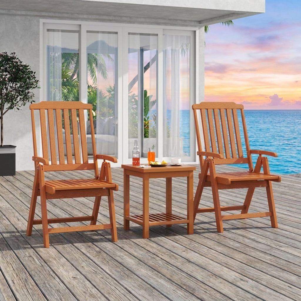 Biotree Foldable Patio Chair All-Weather HDPE Outdoor Dining Chair with Armrest Stackable Patio Chair for Garden BackyardBrown