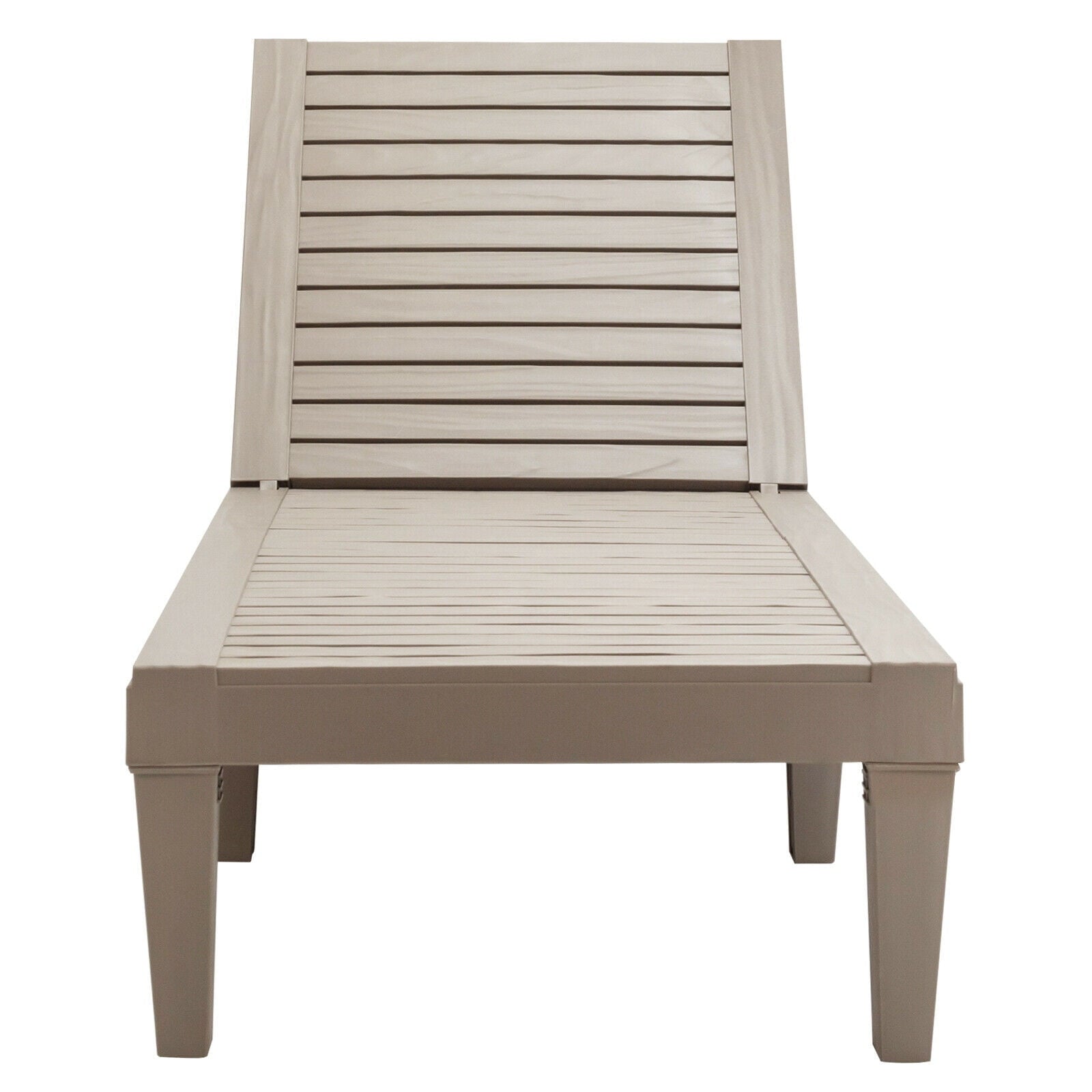 Biotree 5-Position Adjustable Outdoor Recliner Chair-Brown