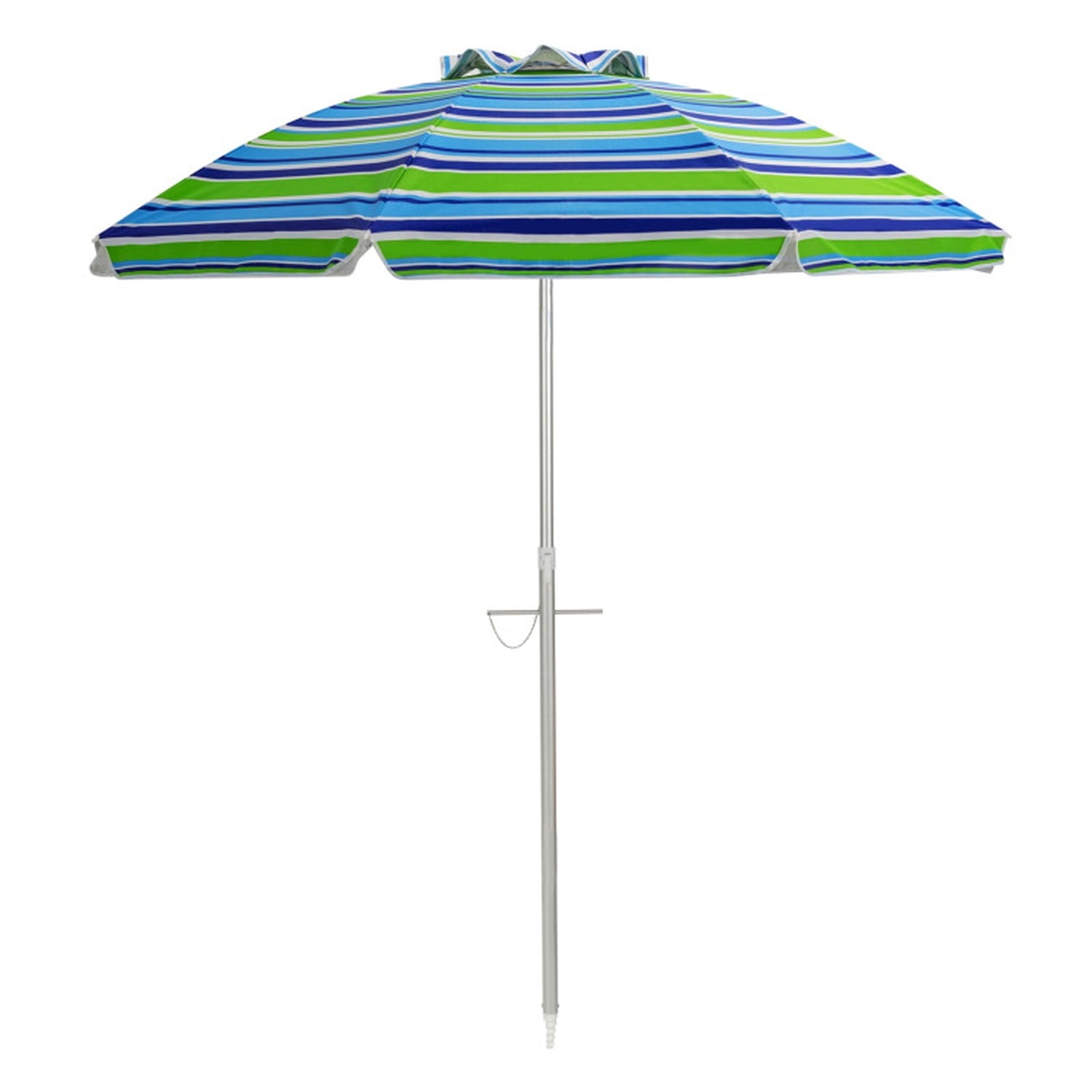 Biotree 6.5 Feet Beach Umbrella with Sun Shade and Carry Bag without Weight Base-Green - Portable Sun Shade for Beach Pool Backyard