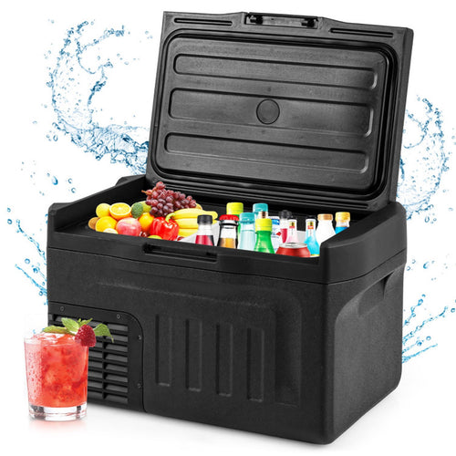Biotree 12V Car Refrigerator 23 Qt with Touch Panel and Removable Divider, Black