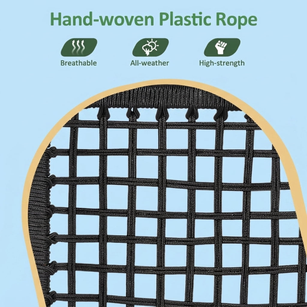 Biotree 3 Pieces Acacia Wood Rocking Bistro Set Outdoor Conversation Set for Garden Backyard PorchBlack and Natural
