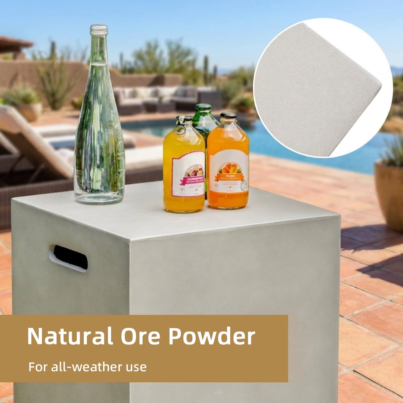 Biotree Propane Tank Cover Hideaway Table for Standard 20 Pounds Propane Tank for Outdoor Patio Backyard Garden Camping, Gray