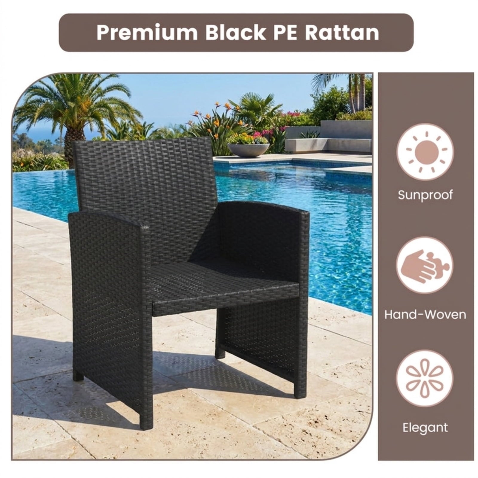 Biotree 4 Pieces Patio Furniture Set with Tempered Glass Tabletop and Removable Cushion Outdoor Conversation Set for Garden Backyard PorchTurquoise