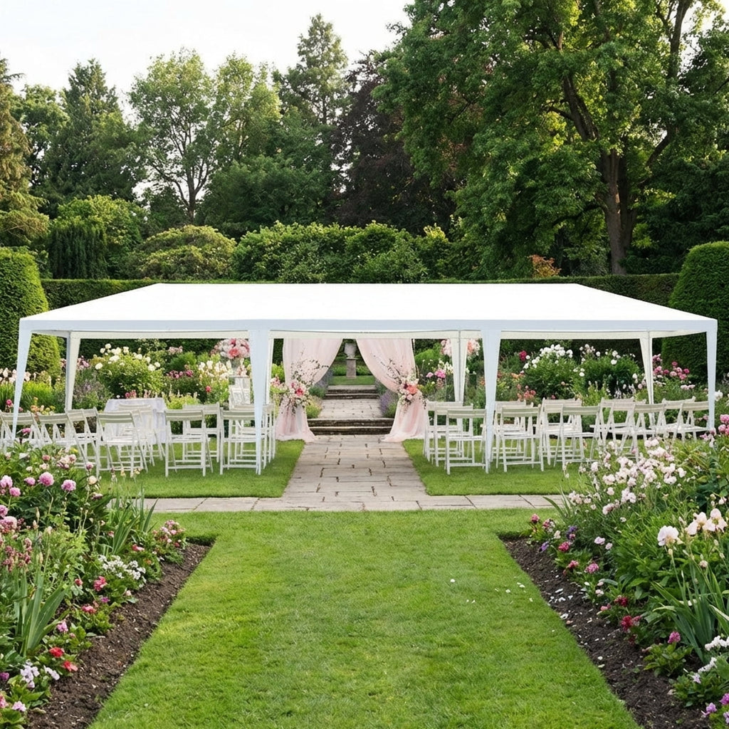 Biotree 10 x 30 Feet Gazebo Canopy Tent with Connection Stakes and Wind Ropes Party Wedding Event Camping