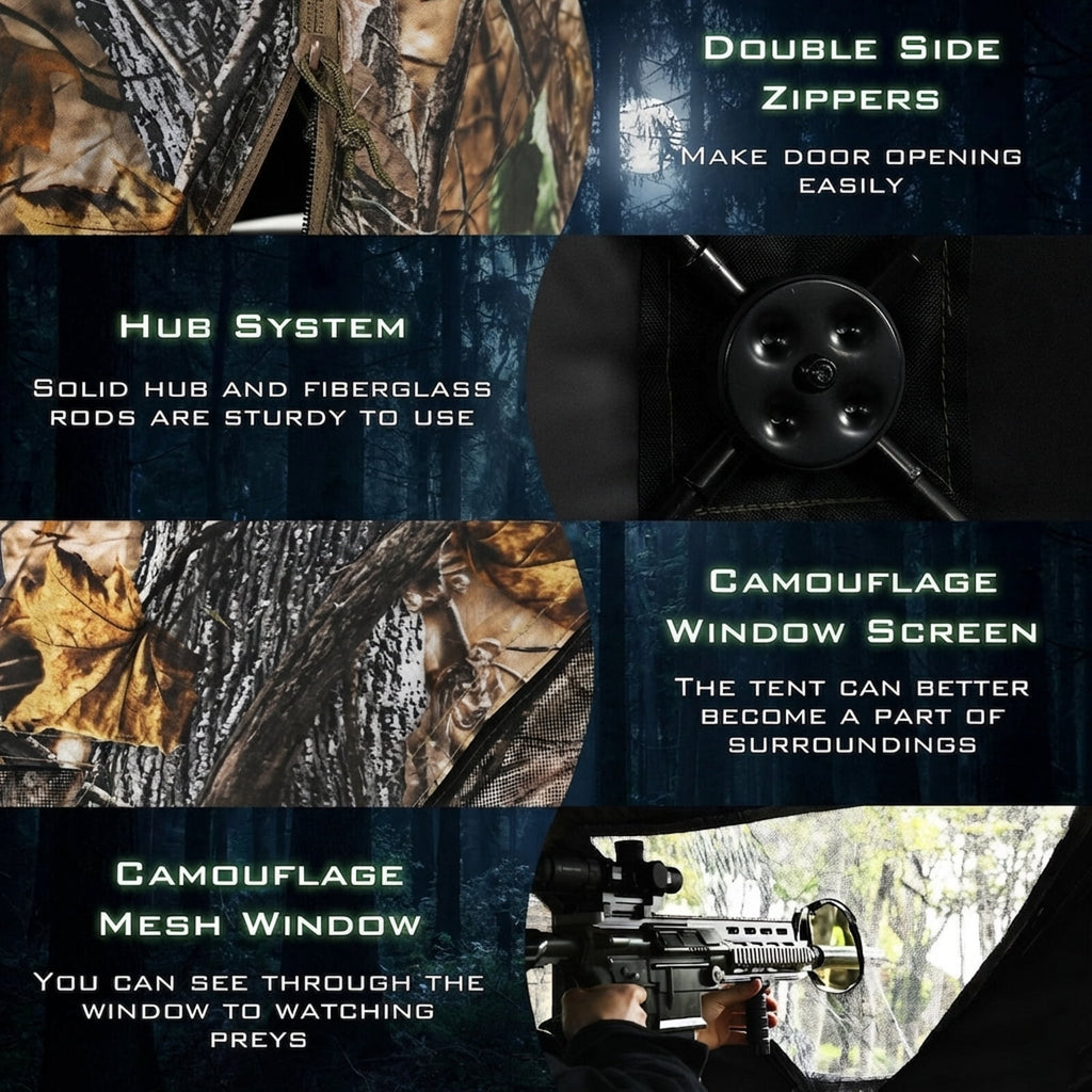Biotree 3 Person Portable Pop, Camouflage