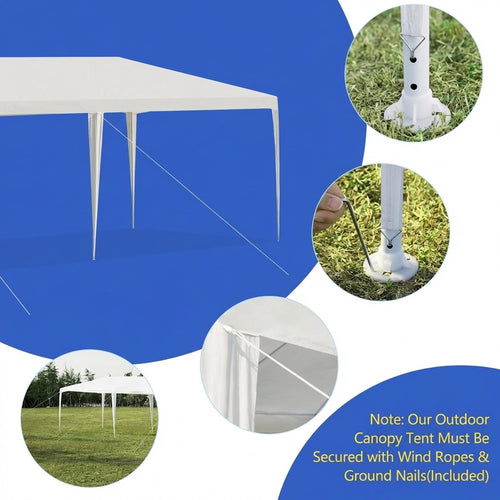 Biotree 10 x 20 Feet Waterproof Canopy Tent with Tent Peg and Wind Rope Party Wedding Event Camping Outdoor