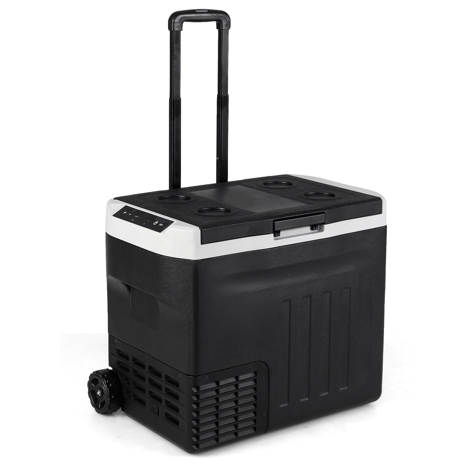 Biotree 12V Car Refrigerator 42 Qt with Touch Panel and Removable Divider, Black