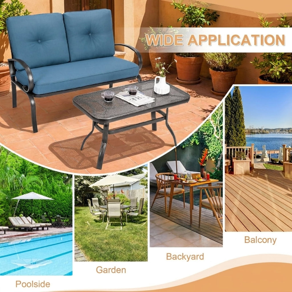 Biotree Set of 2 Patio Dining Chairs with Armrests and Rustproof Steel Frame Stackable Patio Chair for Garden BackyardBeige