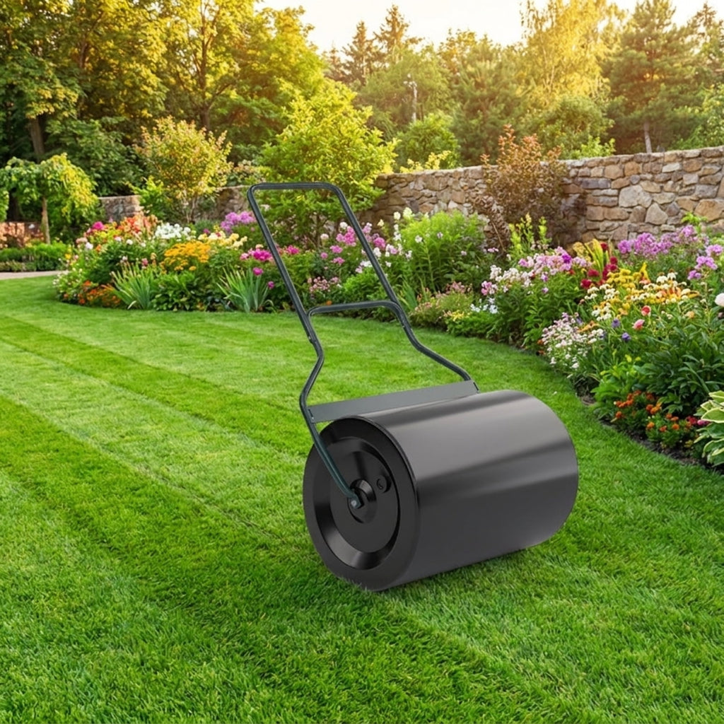Biotree Lawn Roller with U for Lawn Garden Yard Soil Care, Green