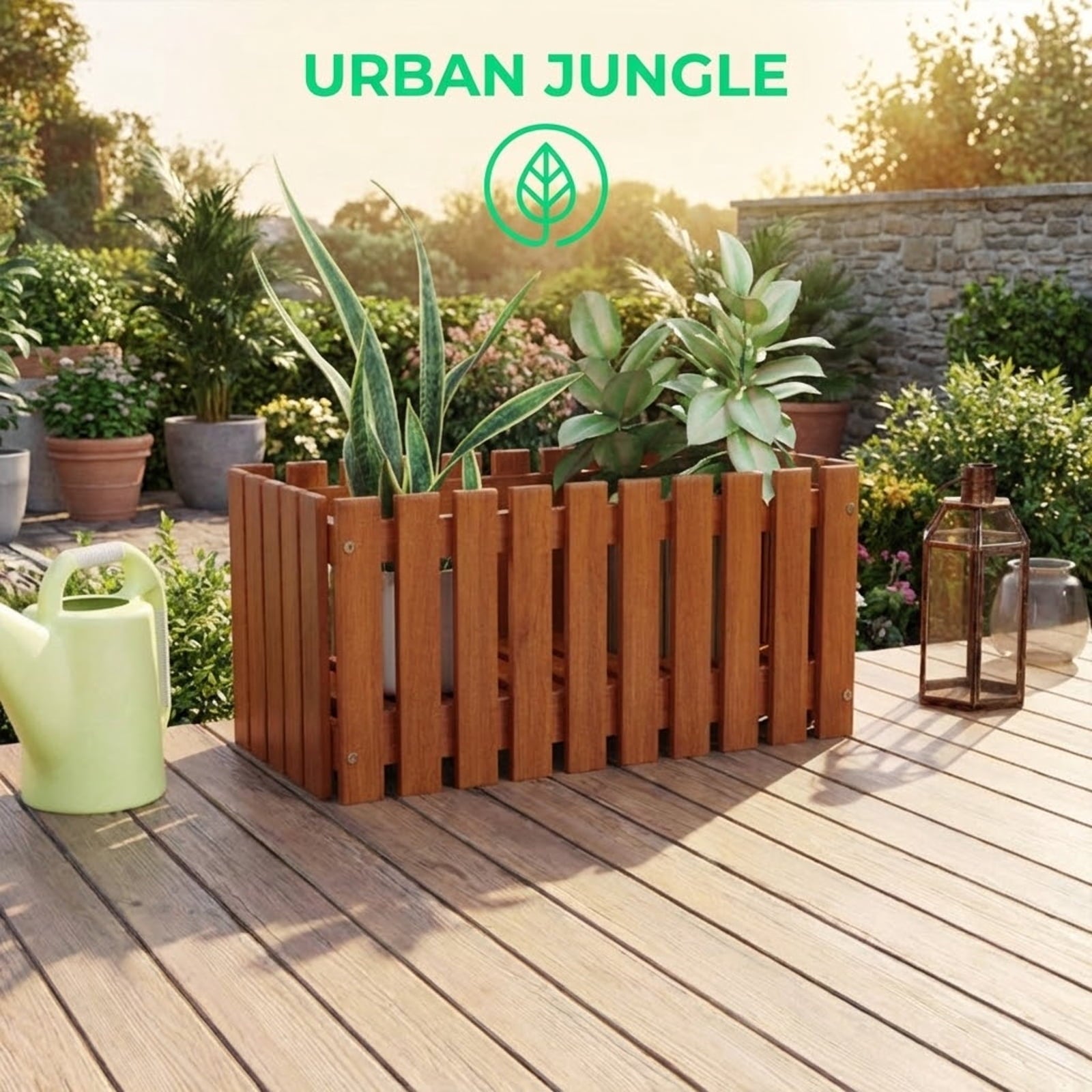Biotree Solid Wood Raised Garden Bed for Flower and Vegetable - Outdoor Backyard Patio Garden Planting