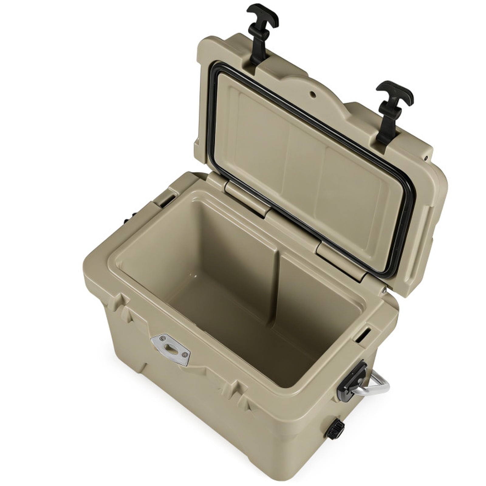 Biotree 20 Quart Portable Hard Cooler with 6-Day Ice Retention and 2 Cup Holders, Khaki
