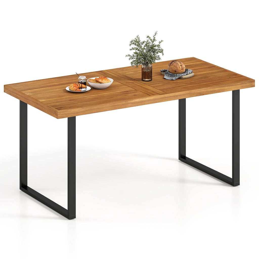 Biotree Acacia Wood Rectangular Dining Table for 6