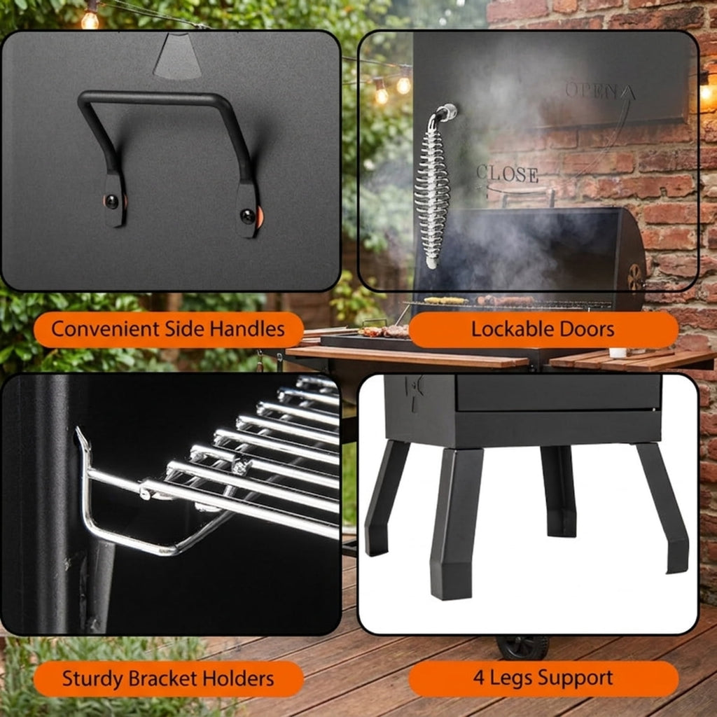 Biotree Vertical 2 for Outdoor Backyard Camping Patio BBQ, Black