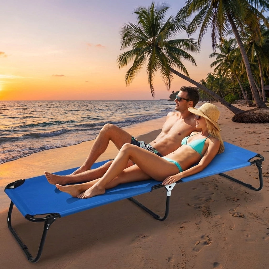 Biotree Folding Portable Outdoor Camping Cot Bed for Adults with Sleeping Bag Capability for Hiking