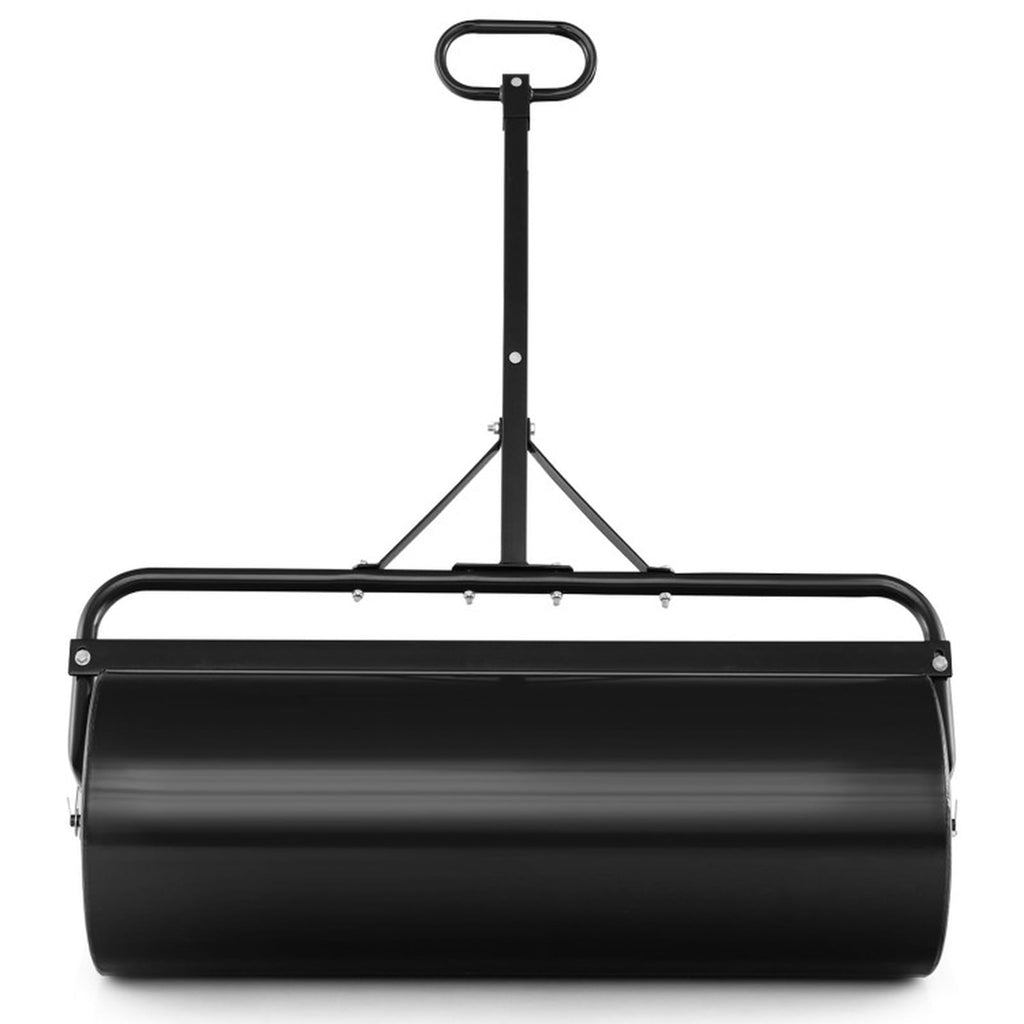 Biotree 39 Inch Wide Push/Tow Lawn Roller for Lawn Garden Yard Soil Care, Black