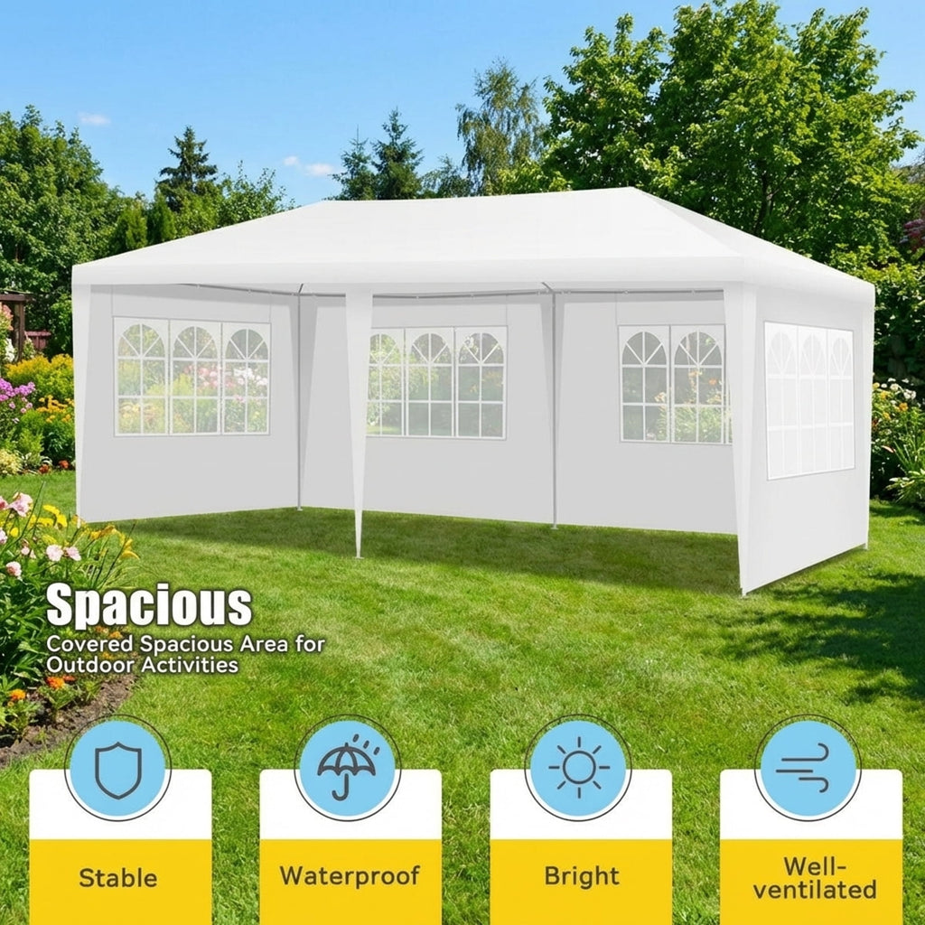 Biotree 10 x 20 Feet Outdoor Party Wedding Canopy Tent with Removable Walls and Carry Bag Event Camping