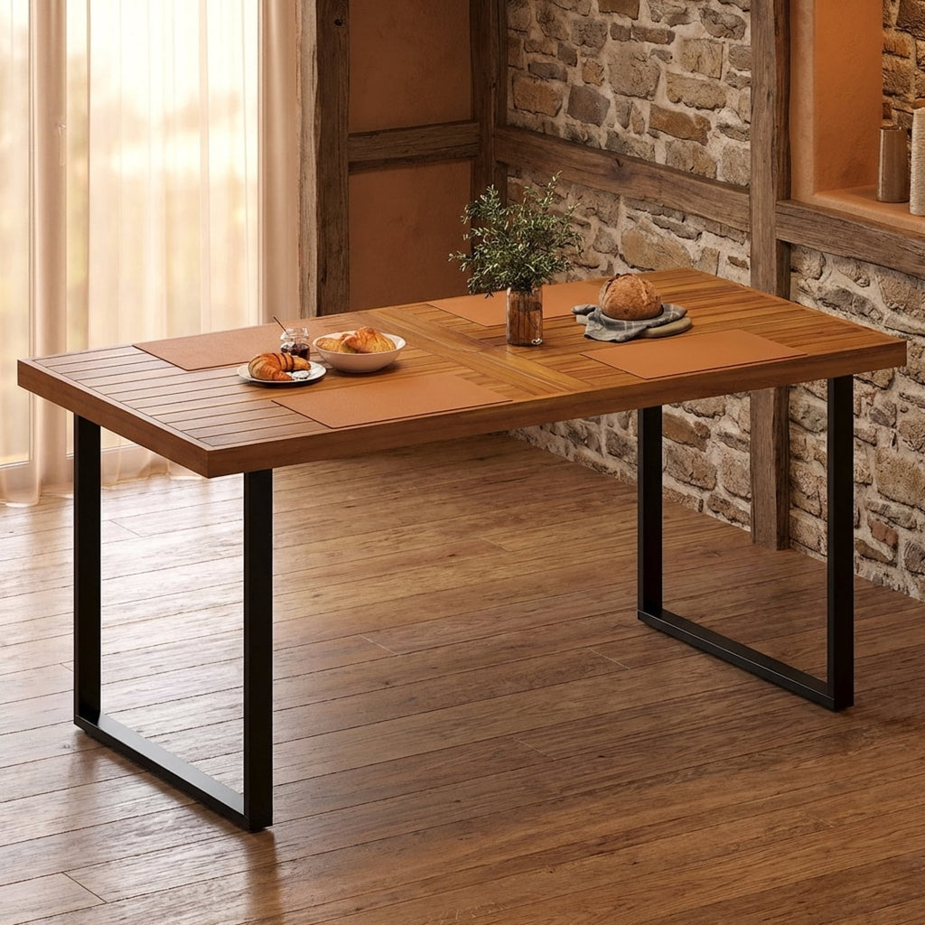 Biotree Acacia Wood Rectangular Dining Table for 6