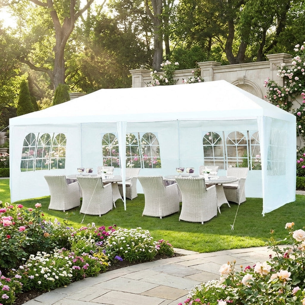 Biotree 10 x 20 Feet Outdoor Party Wedding Canopy Tent with Removable Walls and Carry Bag Event Camping