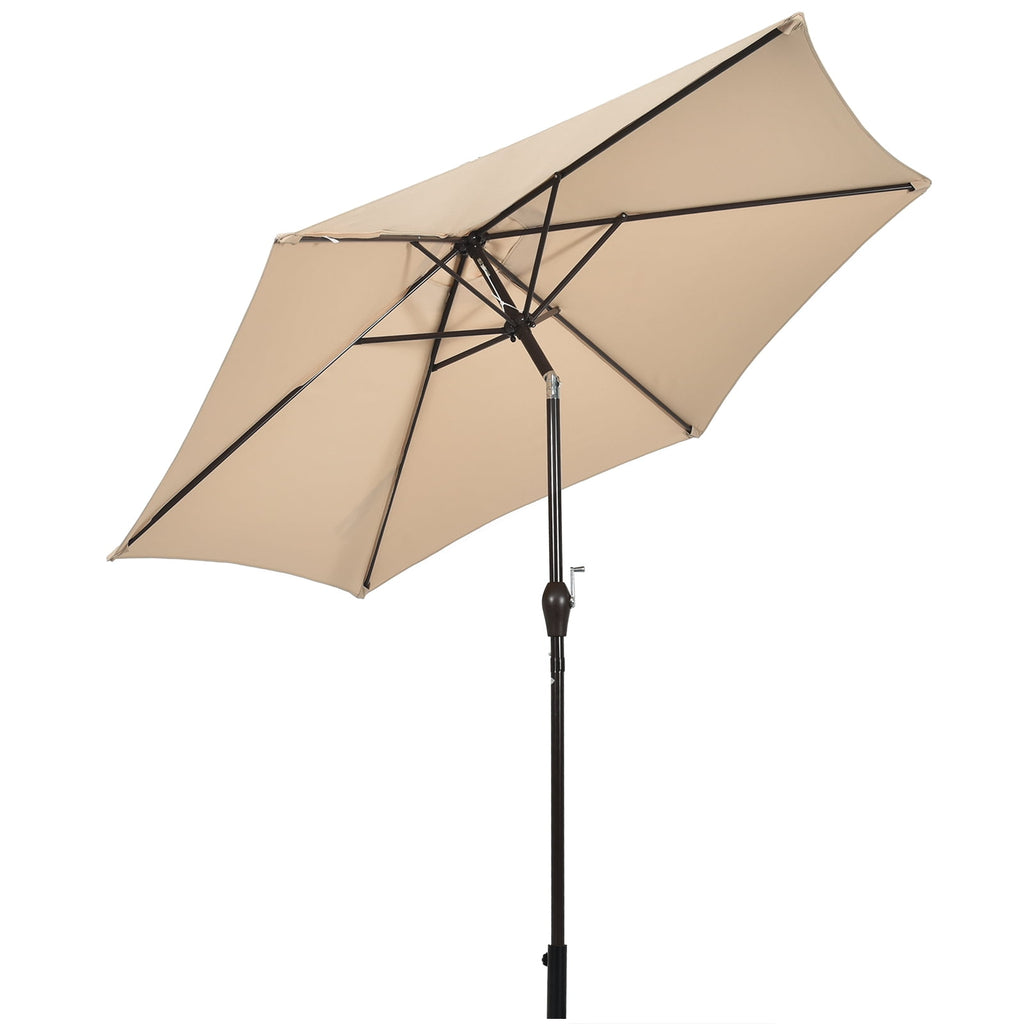 Biotree 10 Feet Outdoor Patio Umbrella with Tilt Adjustment and Crank-Beige Deck Garden Pool Outdoor Living