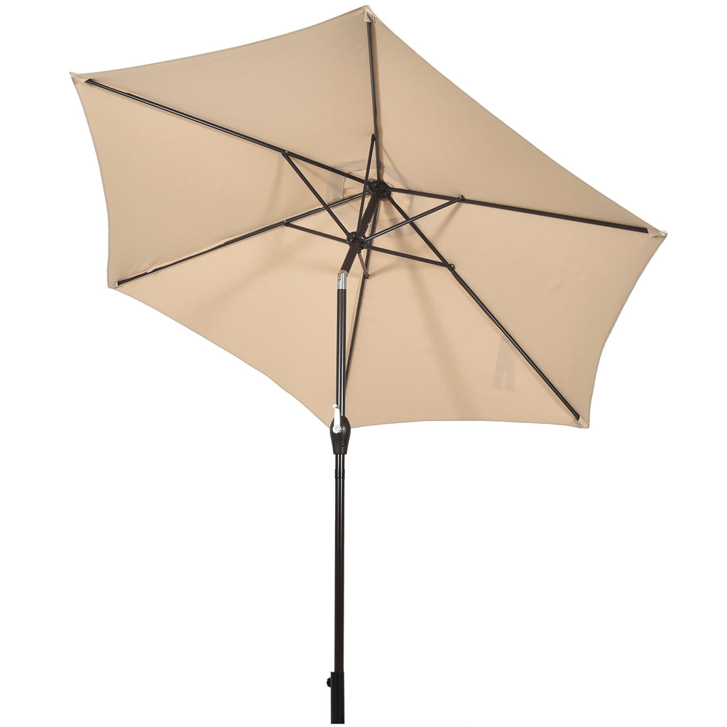 Biotree 10 Feet Outdoor Patio Umbrella with Tilt Adjustment and Crank-Beige Deck Garden Pool Outdoor Living