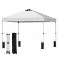 Biotree 10 x 10 Ft Instant Pop Up Canopy, One-Hand Center Lock Vented Shade Tent with Roller Bag for Markets and Parties, White