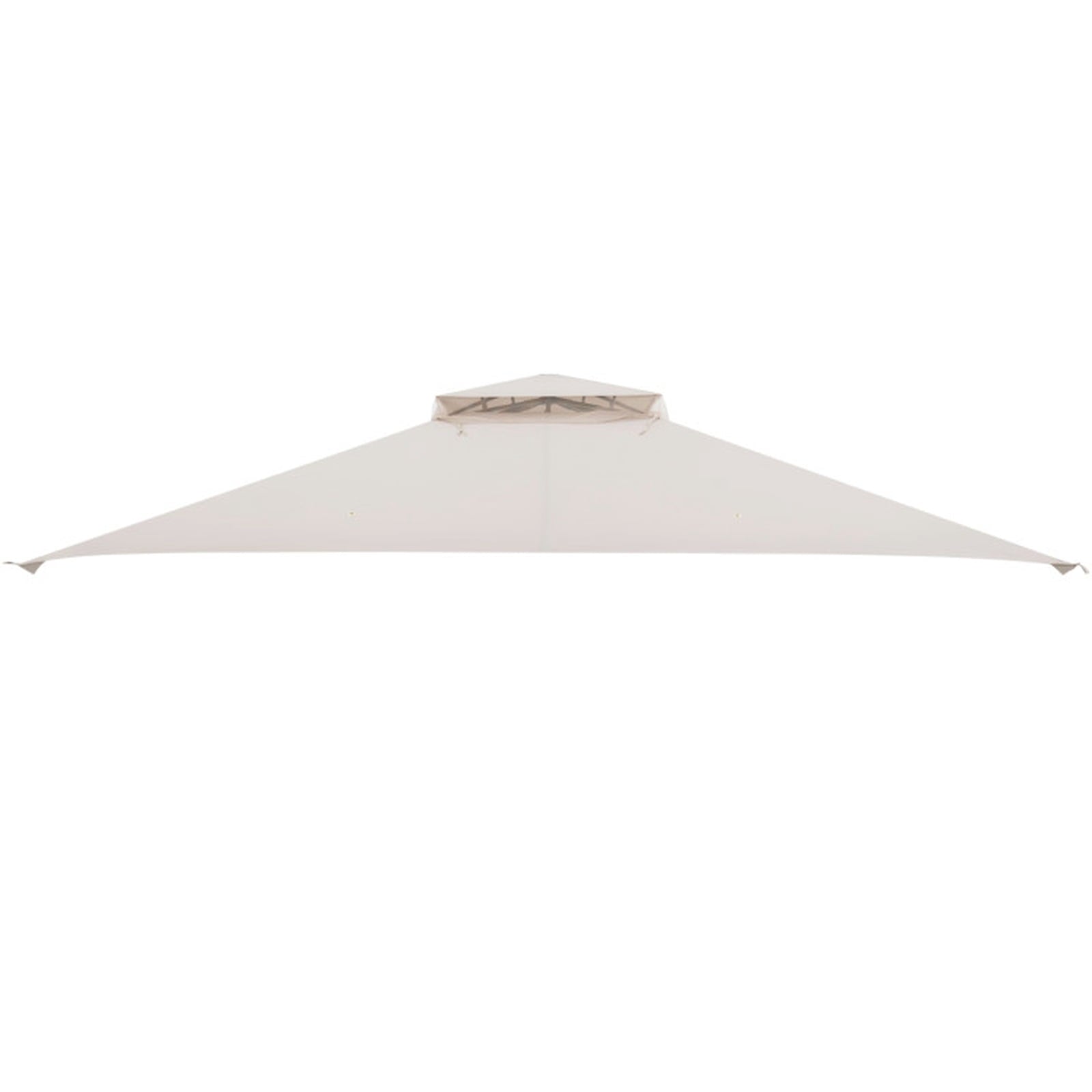 Biotree 10 x 12 Feet Gazebo Replacement Top with Air Vent and Drainage Holes Beige - Instant Setup Outdoor Shade Tent for Camping Parties