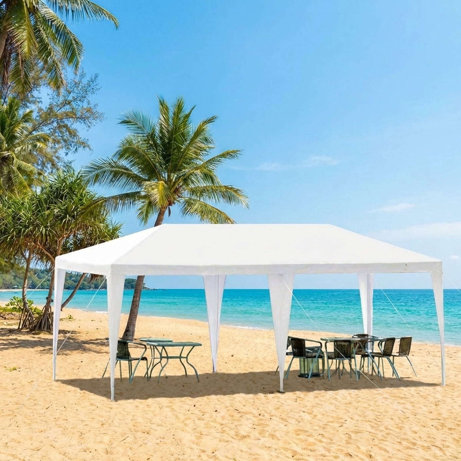Biotree 10 x 20 Feet Outdoor Party Wedding Canopy Tent with Removable Walls and Carry Bag Event Camping