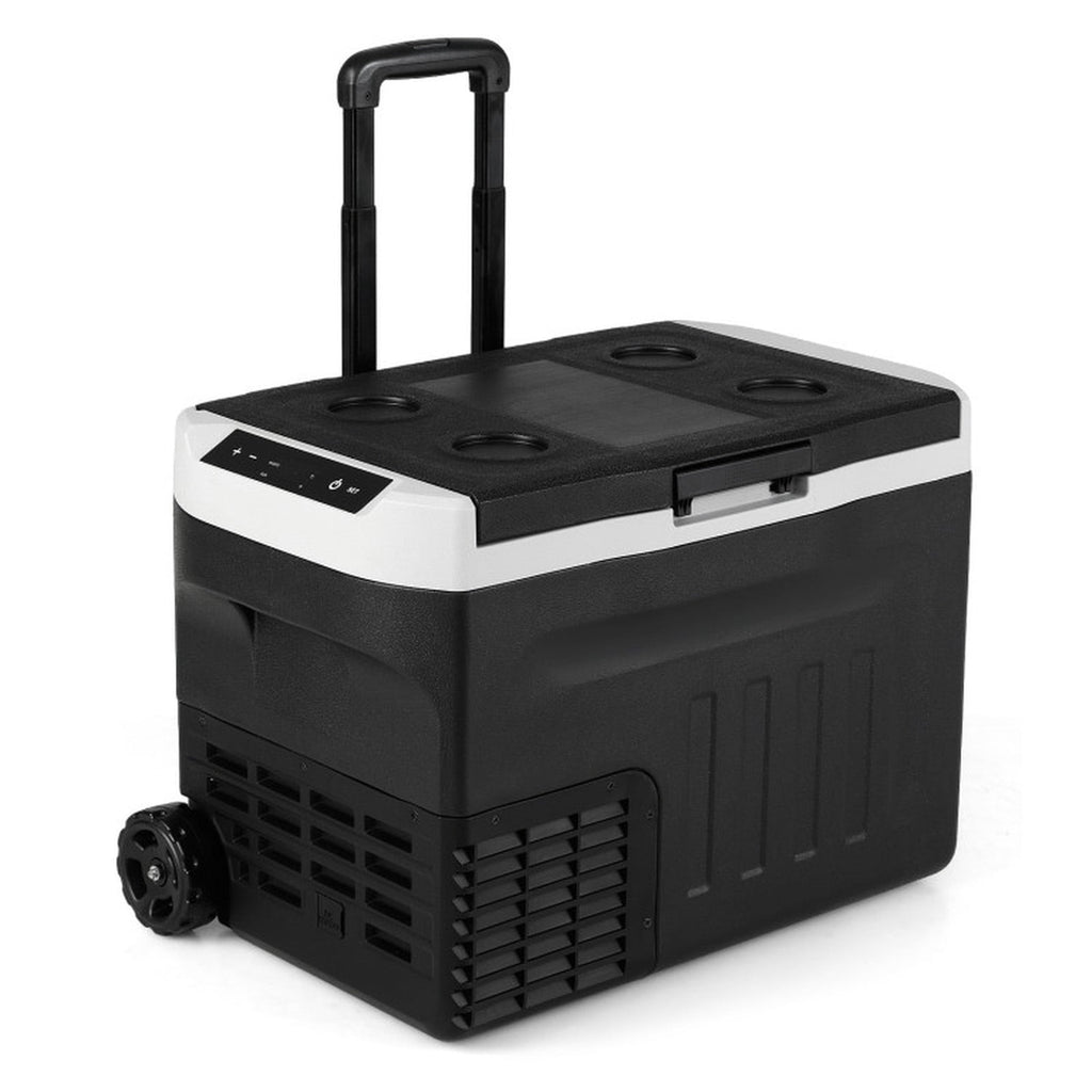Biotree 12V Car Refrigerator 32 Qt with Touch Panel and Removable Divider, Black