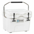 Biotree 16 Quart 24 Can Capacity Portable Insulated Ice Cooler with 2 Cup Holders, White