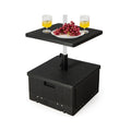 Biotree 175 LBS Outdoor Fillable Umbrella Base with Table Tray-Black - Heavy Duty Outdoor Patio Stand