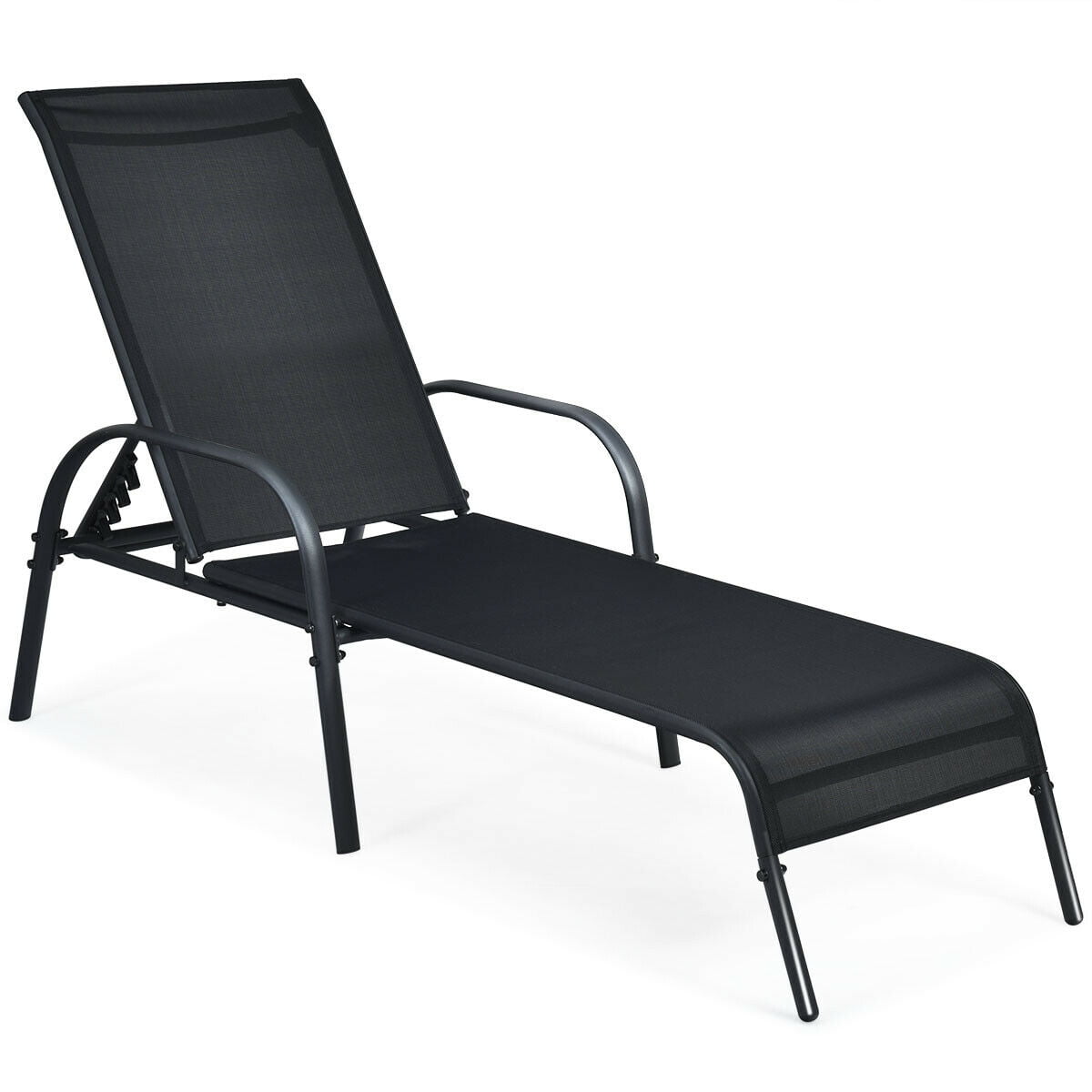 Biotree 2-Pack Patio Chaise Lounge with Adjustable Reclining