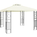 Biotree 2 Tiers 10 x 10 Feet Patio Gazebo Canopy Tent Beige - Outdoor Patio Backyard Garden Shade Canopy Shelter