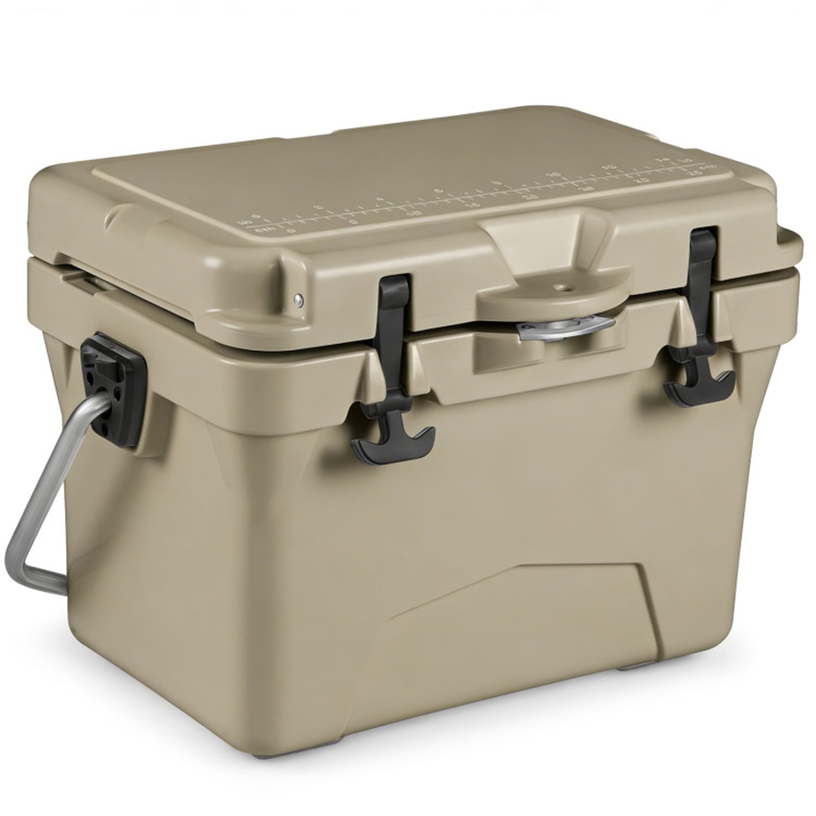 Biotree 20 Quart Portable Hard Cooler with 6-Day Ice Retention and 2 Cup Holders, Khaki
