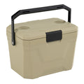 Biotree 21 Qt Insulated Portable Cooler Hard Shell Ice Chest with 2 Cup Holders, Off-White