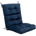 Biotree 22 X 44 Inch Tufted Outdoor Patio Chair Seating Pad Comfortable Patio Chair Cushion PadBlue