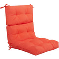Biotree 22 X 44 Inch Tufted Outdoor Patio Chair Seating Pad Comfortable Patio Chair Cushion PadOrange