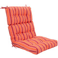 Biotree 22 X 44 Inch Tufted Outdoor Patio Chair Seating Pad Comfortable Patio Chair Cushion PadRed