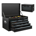 Biotree 24 Inch Tool Chest Case with 6 Drawers and Top Storage for Garage Repair Shop and Warehouse Outdoor Waterproof for Patio Deck Garden Cushions, Black
