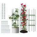 Biotree 3 Pack 60 inch Adjustable Tall Plant Support Trellis for Climbing Plants for Indoor Outdoor Patio Balcony Garden, Green