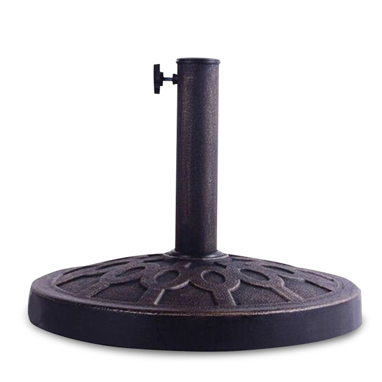 Biotree 30lbs 18 Inches Heavy Duty Outdoor Patio Market Umbrella Base Bronze - Heavy Duty Outdoor Patio Stand