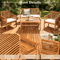 Biotree 4-Piece Outdoor Acacia Wood Sofa Set with Cushions