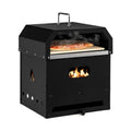 Biotree 4-in-1 Outdoor Portable Pizza Oven with 12 Inch Pizza Stone for Outdoor Backyard Camping Patio BBQ, Black