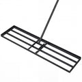 Biotree 42 x 10 Inch Lawn Leveling Rake with Ergonomic Handle for Lawn Garden Yard Soil Care, Black